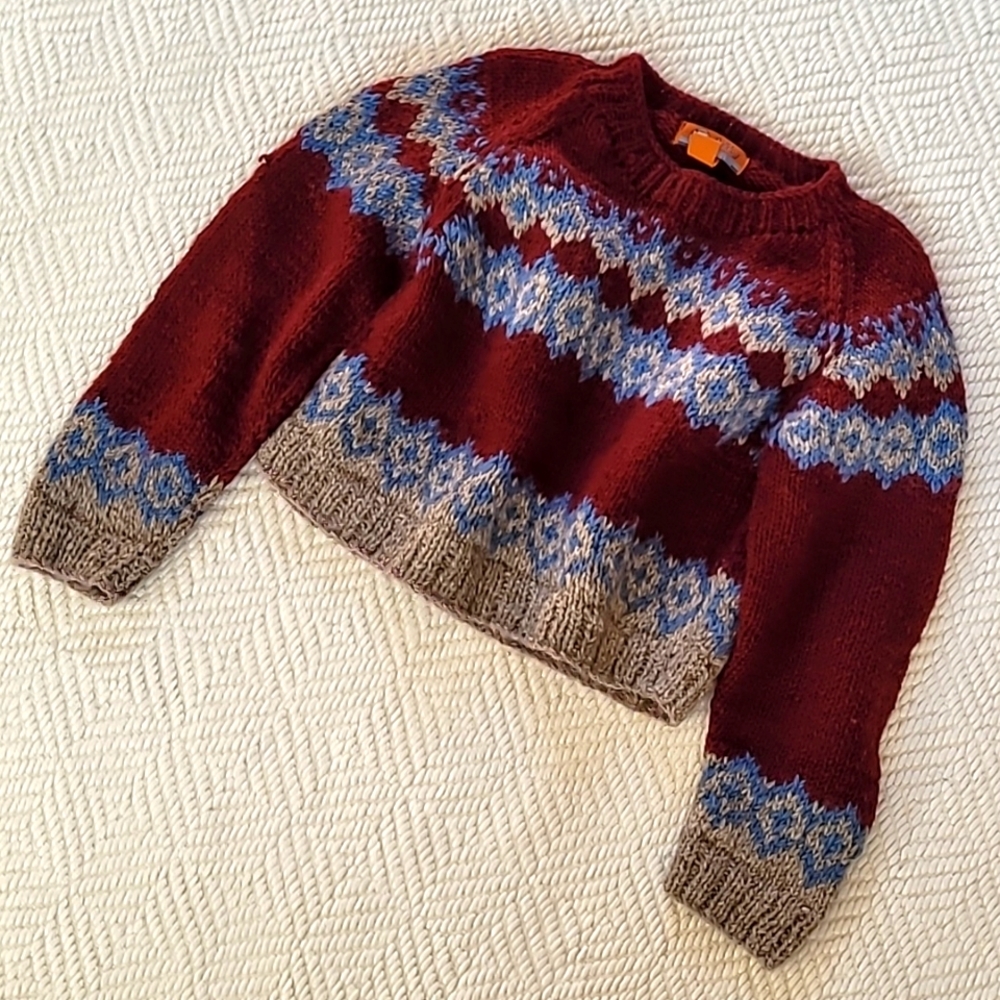 Vintage Bulldog 100% Wool Crewneck sweater